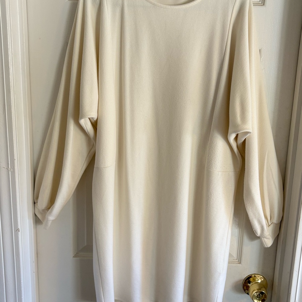Fashion Nova Cream Crew Neck Sweater